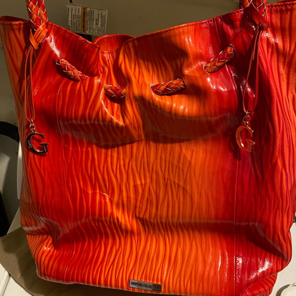 Orange/Red La Gioe di Toscana, The Italian Collection Bag. Not a small bag!